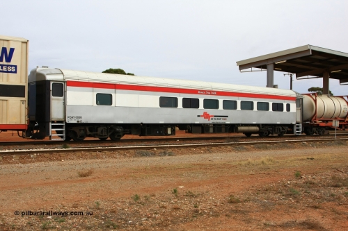 100605 9174
Parkeston, SCT crew accommodation coach PSDS type PSDS 02280 'Peterborough Boys' converted by Gemco WA in 2008 from former Comeng NSW built SDS class sitting car SDS 2280 for the NSWGR.
Keywords: PSDS-type;PSDS02280;Comeng-NSW;SDS-class;