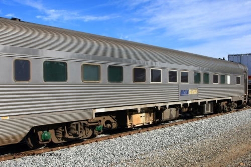 100611 0525
Midland, Pacific National RZBY type crew accommodation car RZBY 208 on train 4PM6, built by Comeng NSW as ER type stainless steel air conditioned crew dormitory car ER 208 in 1969, sold to National Rail and converted to crew car in 1997.
Keywords: RZBY-type;RZBY208;Comeng-NSW;ER-type;