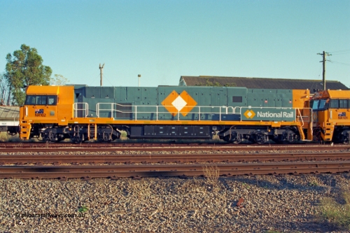 201-30
Midland, brand Goninan WA built GE Cv40-9i model NR class unit NR 102 serial 7250-07/97-302.
Keywords: NR-class;NR102;Goninan;GE;CV40-9i;7250-07/97-302;