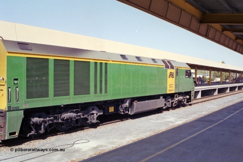 215-31
Keswick, the Australian National Adelaide interstate passenger terminal with the Indian Pacific arriving behind EL class EL 62 Goninan built General Electric CM30-8 serial 8013-07/90-114.
Keywords: EL-class;EL62;Goninan;GE;CM30-8;8013-07/90-114;