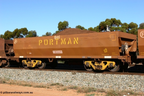 060528 4555
WOE type iron ore waggon WOE 33347 is one of a batch of one hundred and forty one built by United Goninan WA between November 2005 and April 2006 with serial number 950142-052 and fleet number 846 for Koolyanobbing iron ore operations, Bonnie Vale May 28, 2006.
Keywords: WOE-type;WOE33347;United-Goninan-WA;950142-052;