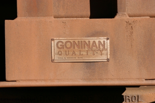 060528 4561
WOD type iron ore waggon WOD 31443 is one of a batch of sixty two built by Goninan WA between April and August 2000 with serial number 950086-016 and fleet number 506 for Koolyanobbing iron ore operations, build date 05/2000, with a 75 ton capacity, for Portman Mining to cart their Koolyanobbing iron ore to Esperance. Seen here loaded with fines in train 413 at Bonnie Vale. May 28, 2006.
Keywords: WOD-type;WOD31443;Goninan-WA;950086-016;