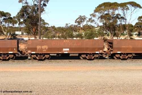070529 9379
WOE type iron ore waggon WOE 31067 is one of a batch of one hundred and thirty built by Goninan WA between March and August 2001 with serial number 950092-057 and fleet number 653 for Koolyanobbing iron ore operations, West Kalgoorlie, May 29, 2007.
Keywords: WOE-type;WOE31067;Goninan-WA;950092-057;