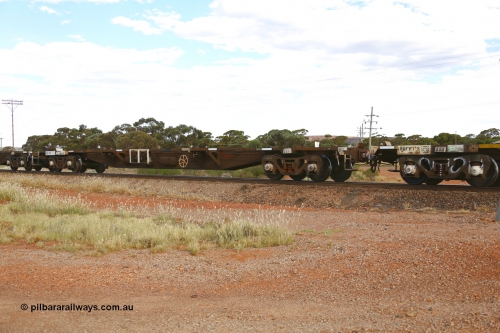 210407 9896
Parkeston, 2MP5 intermodal train, RQFY type flat waggon RQFY 99 is a VQFX type skeletal container waggon built by Victorian Railways Bendigo Workshops in 1980 in a batch of seventy five. Recoded to VQFY in 1985, then to RQFY in 1994, then National Rail RQFF in 1995.
Keywords: RQFY-type;RQFY99;Victorian-Railways-Bendigo-WS;VQFX-type;VQFY-type;RQFF-type;