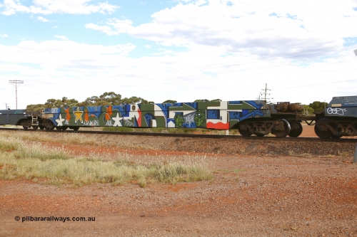 210407 9911
Parkeston, 2MP5 intermodal train, CQWY type well waggon CQWY 5025 well 2, the well waggon pairs were built by Bluebird Rail Operations SA in a batch of sixty pairs in 2008 for CFCLA.
Keywords: CQWY-type;CQWY5025;CFCLA;Bluebird-Rail-Operations-SA;