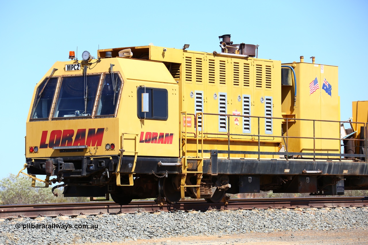 171121 0973
Barker Siding, Loram rail grinder MPC 2, driving and generator end of a converted 85 foot waggon. 21st November 2017.
Keywords: Loram;MPC2;rail-grinder;