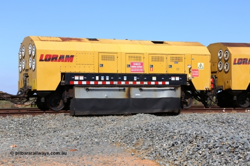 171121 0963
Barker Siding, Loram rail grinder MPC 2, grinder cart. 21st November 2017.
Keywords: Loram;MPC2;rail-grinder;