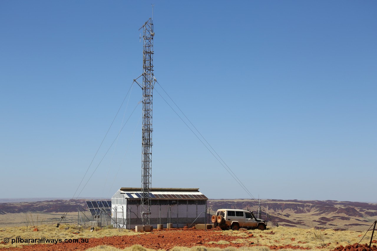 151111 9535
The Rio Tinto radio comms building and mast located on Table Hill.
