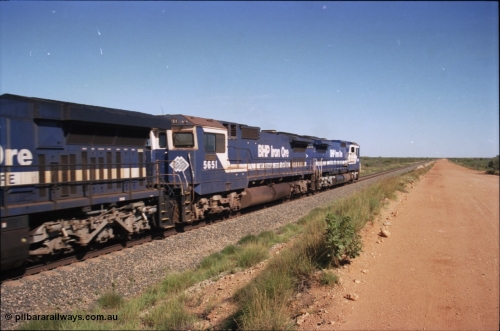227-24
30 km area, second unit on an empty ore train 5651 'Tobata' serial 8412-08 / 93-142 a Goninan CM40-8M GE rebuild. [url=https://goo.gl/maps/BY7Zz4F5t822]GeoData[/url].
Keywords: 5651;Goninan;GE;CM40-8M;8412-08/93-142;rebuild;AE-Goodwin;ALCo;M636C;5472;G6047-4;