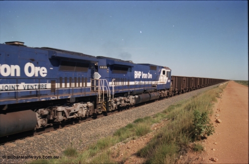 227-28
30 km area, mid-train lead remote 5659 'Kobe' serial 8412-04/94-150 a Goninan CM40-8M GE rebuild. [url=https://goo.gl/maps/BY7Zz4F5t822]GeoData[/url].
Keywords: 5659;Goninan;GE;CM40-8M;8412-04/94-150;rebuild;AE-Goodwin;ALCo;M636C;5483;G6061-4;