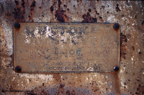 237-14
Just south of Pilga and the old Cooglegong Mine is this rusting hulk of a Ruston Bucyrus shovel, possibly an RB10, serial RB21269. [url=https://goo.gl/maps/PbrNeNDRYVP2] Geodata [/url].
