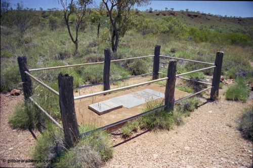 237-30
Tambrey Station, grave of T. D. Cusack, past manager.[url=https://goo.gl/maps/89sgmLuwkjN2] Geodata [/url]. More information can be [url=http://traces.duit.uwa.edu.au/list_property?id=24] found here [/url].
