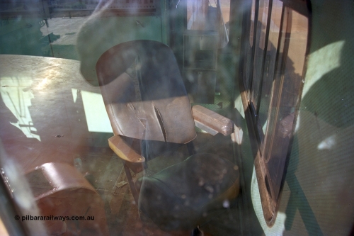 242-37
Port Hedland, Don Rhodes Mining Museum, preserved Mt Newman Mining Comeng NSW built ALCo M636 unit 5497 serial C6096-2, view of second person or observers side of cab. May 2002.
Keywords: 5497;Comeng-NSW;MLW-ALCo;M636;C6096-2;