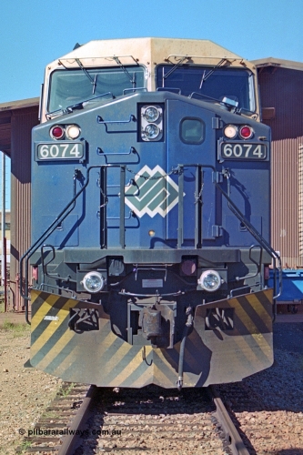 251-21
Nelson Point wheel lathe, BHP's General Electric built AC6000 model 6074 serial 51066 idles away outside the shop. 22nd April 2000.
Keywords: 6074;GE;AC6000;51066;