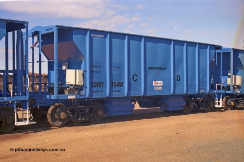 253-29
Nelson Point hard stand, CFCLA CHRY type ballast hopper waggon CHRY 754.
Keywords: CHRY-type;CHRY754;CFCLA;CRDX-type;BHP-ballast-waggon;