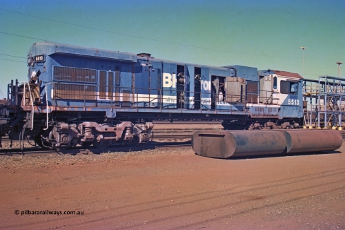 258-04
Nelson Point, Goninan GE rebuild C36-7M unit 5513 serial 4839-02 / 88-078 is in the process of being removed from site bound for Goninan, Bassendean, Perth. May 2002.
Keywords: 5513;Goninan;GE;C36-7M;4839-02/88-078;rebuild;AE-Goodwin;ALCo;C636;5453;G6012-2;