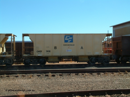 CHQY 741 040805 095703
Nelson Point, CFCLA CHQY type ballast waggon CHQY 741.
Keywords: CHQY-type;CHQY741;CFCLA;CRDX-type;BHP-ballast-waggon;