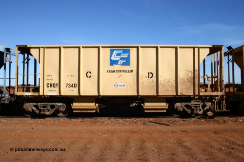 CHQY 734 050518 2095
Flash Butt yard, CFCLA hire ballast waggon CHQY type CHQY 734.
Keywords: CHQY-type;CHQY734;CFCLA;CRDX-type;BHP-ballast-waggon;