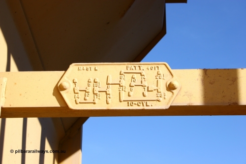 CHQY 740 050518 2134
Flash Butt yard, CFCLA hire ballast waggon CHQY type CHQY 740, shows brake rigging plate for original owner, M&ST L.
Keywords: CHQY-type;CHQY740;CFCLA;CRDX-type;BHP-ballast-waggon;