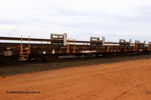 6012 Scotts of Ipswich Qld 050522 2728
Goldsworthy Junction, rail recovery and transport train flat waggon #18, 6012, built by Scotts of Ipswich Qld in September 1970.
Keywords: Scotts-Qld;BHP-rail-train;