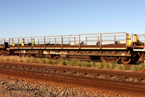 060429 3726
Flash Butt yard, Pony re-laying waggon, built for Mt Newman Mining in 1970 by Scotts of Ipswich, one of a batch of nine, one of a batch of nine in the series 6005-6013.
Keywords: BHP-pony-waggon;Scotts-Qld;
