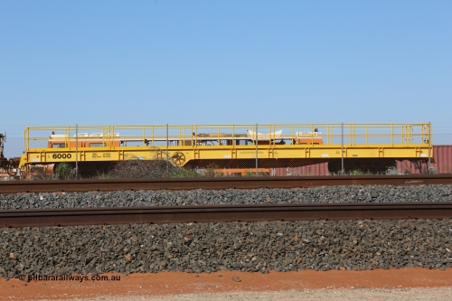 6000 Gemco Rail WA 130720 1461
Flash Butt yard, new heavyweight out of gauge flat waggon 6000, unsure of builder, could be Gemco Rail in Perth.
Keywords: BHP-flat-waggon;