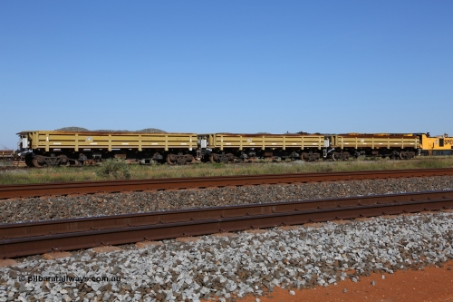 0710 CNR - QRRS China 150619 9074
Flash Butt yard, CNR-QRRS of China built side dump waggons, built and delivered around 2011-12, waggons 0710, 0706 and 0713 await their next duty.
Keywords: CNR-QRRS-China;BHP-ballast-waggon;