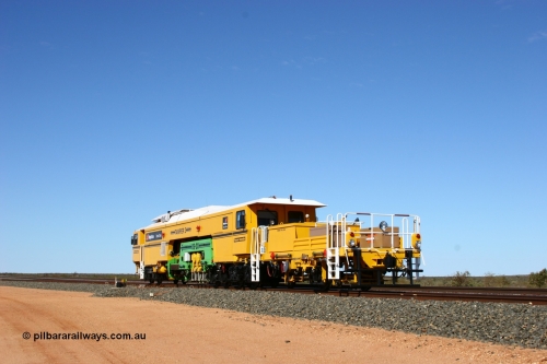 050625 3595
Mooka North, BHP's new Tamper 3 track machine a Plasser Australia 09-3X model serial M480. 25th June 2005.
Keywords: Tamper3;Plasser-Australia;09-3X;M480;track-machine;