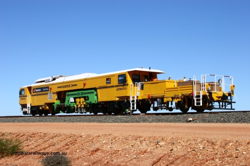 050625 3665
Mooka North, BHP's new Tamper 3 track machine a Plasser Australia 09-3X model serial M480. 25th June 2005.
Keywords: Tamper3;Plasser-Australia;09-3X;M480;track-machine;