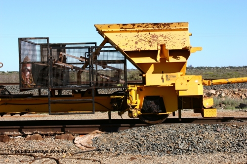 050801 4740
Flash Butt yard, BHP clip driving machine, modified from a former Plasser Australia USP 3000 ballast regulator. 1st August 2005.
Keywords: track-machine;Plasser-Australia;USP3000;