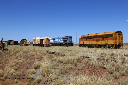200914 7754
Pilbara Railways Historical Society museum, overview of the yard looking south with the formerly operating exhibits. 14th September 2020.
