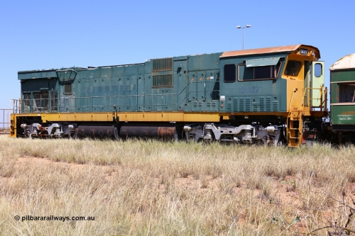 200914 7800
Pilbara Railways Historical Society, Comeng WA ALCo rebuild C636R locomotive 3017 serial WA-135-C-6043-04. The improved Pilbara cab was fitted as part of the rebuild in April 1985. Donated to Society in 1996. 14th September 2020.
Keywords: 3017;Comeng-WA;ALCo;C636R;WA-135-C-6043-04;rebuild;