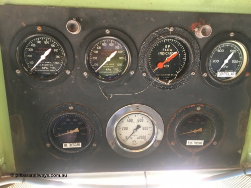 200914 iPhone IMG 8838
Pilbara Railways Historical Society, gauge panel located above the centre entry door to the cab of 3017. 14th September 2020.
Keywords: 3017;Comeng-WA;ALCo;C636R;WA-135-C-6043-04;rebuild;