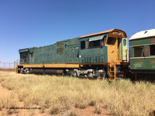 200914 iPhone IMG 8841
Pilbara Railways Historical Society, Comeng WA ALCo rebuild C636R locomotive 3017 serial WA-135-C-6043-04. The improved Pilbara cab was fitted as part of the rebuild in April 1985. Donated to Society in 1996. 14th September 2020.
Keywords: 3017;Comeng-WA;ALCo;C636R;WA-135-C-6043-04;rebuild;
