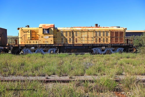 240701 2759
Pilbara Railways Historical Society museum, former Cliffs Robe River Iron Associates RSC-3 model ALCo locomotive built by Montreal Locomotive Works (MLW) in 1951 for NSWGR as the 40 class 4002 serial 77733, purchased by CRRIA in 1971 and numbered 261.002, then 1705 and finally 9405. 4002 is preserved in an operational state and another claim to fame is it run the Royal Train in NSW February 1954. Donated to the Society in 1979. July 1, 2024.
Keywords: 4002;MLW;ALCo;RSC3;77733;9405;40-class;