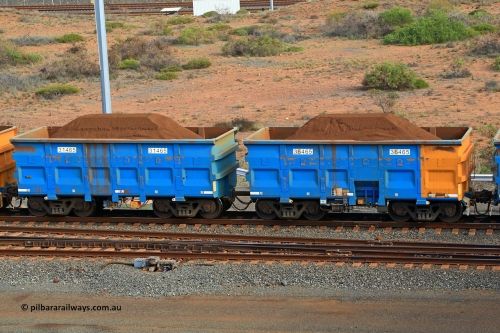 240619 0391
Cape Lambert yard, one of Rio Tinto's blue rakes with spring assisted park brake and only electronic controlled pneumatic [ECP] braking, waggon pair 31465 is a master and is bar coupled to slave waggon 36465 built by China Northen as a Q type in 12/2022. Captured on June 19, 2024.
Keywords: 31465;36465;Q-type;China-Northern;Rio-ore-waggon;