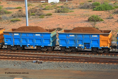 240619 0450
Cape Lambert yard, one of Rio Tinto's blue rakes with spring assisted park brake and only electronic controlled pneumatic [ECP] braking, waggon pair 31544 is a master and is bar coupled to slave waggon 36544 built by China Northen as a Q type in 12/2022. Captured on June 19, 2024.
Keywords: 31544;36544;Q-type;China-Northern;Rio-ore-waggon;