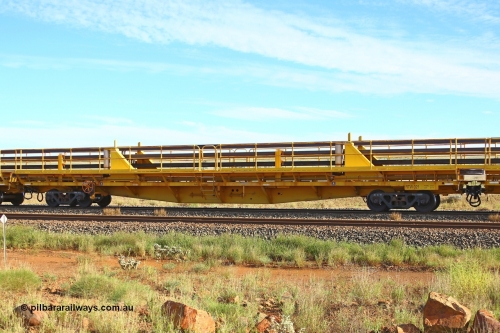 210510 1099
Near Gull on the Rio Tinto Dampier - Tom Price line at the 101.5 km, RTW type intermediate rail waggon RTW 021 on Rio Tinto's Gemco Rail built rail train consist. 10th May 2021. [url=https://goo.gl/maps/9WbRn1E4vP6a1YbN8]Location[/url].
Keywords: RTW-type;RTW021;Gemco-Rail-WA;