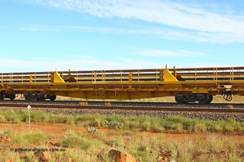 210510 1101
Near Gull on the Rio Tinto Dampier - Tom Price line at the 101.5 km, RTW type intermediate rail waggon RTW 019 on Rio Tinto's Gemco Rail built rail train consist. 10th May 2021. [url=https://goo.gl/maps/9WbRn1E4vP6a1YbN8]Location[/url].
Keywords: RTW-type;RTW019;Gemco-Rail-WA;