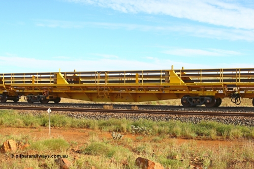 210510 1112
Near Gull on the Rio Tinto Dampier - Tom Price line at the 101.5 km, RTW type intermediate rail waggon RTW 008 on Rio Tinto's Gemco Rail built rail train consist. 10th May 2021. [url=https://goo.gl/maps/9WbRn1E4vP6a1YbN8]Location[/url].
Keywords: RTW-type;RTW008;Gemco-Rail-WA;