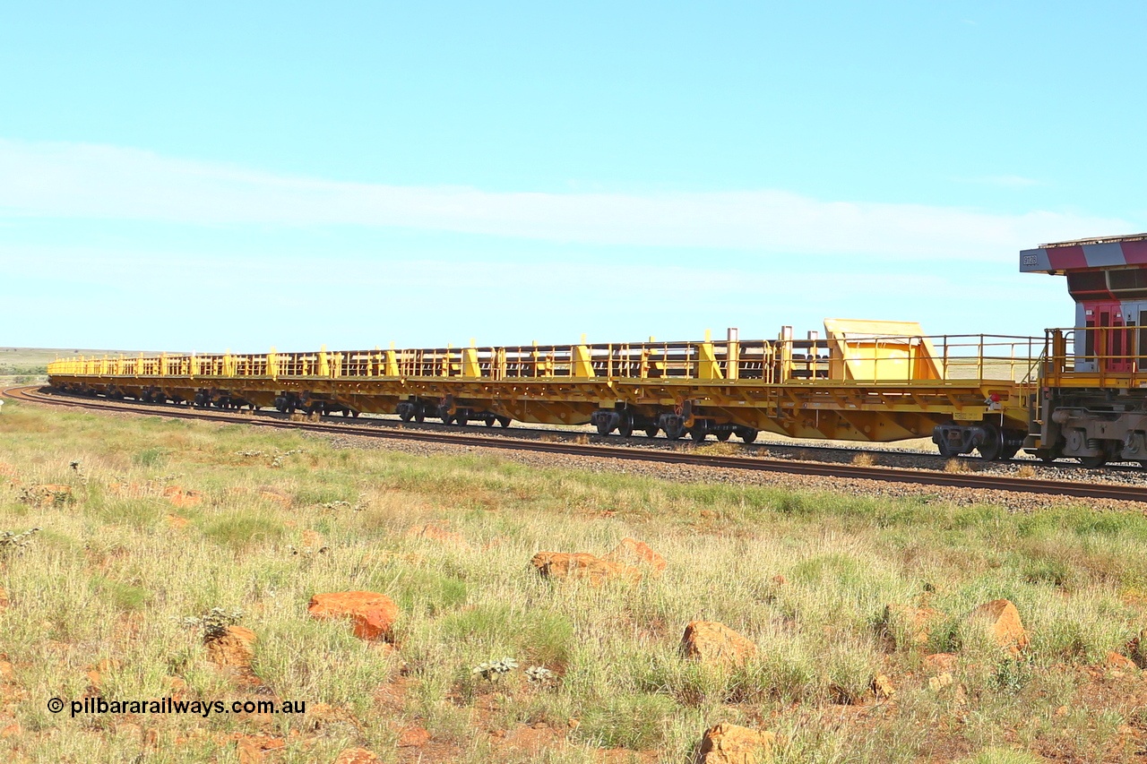 210510 1097
Near Gull on the Rio Tinto Dampier - Tom Price line at the 101.5 km the Rio Tinto's Gemco Rail built rail train consist rounds the curve as it heads to the 84 km. 10th May 2021. [url=https://goo.gl/maps/9WbRn1E4vP6a1YbN8]Location[/url].
