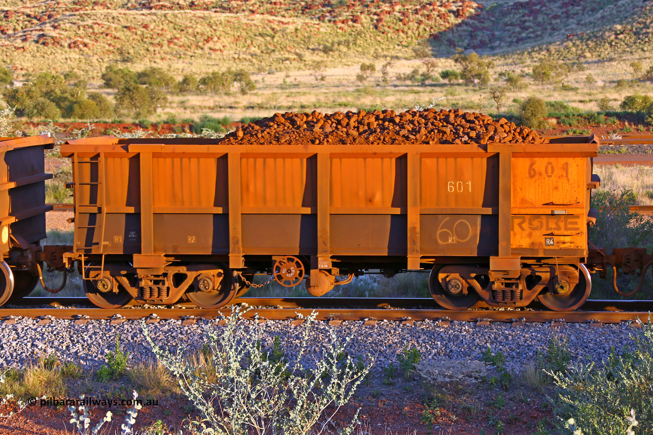 0601 170513 8736
Robe River ore waggon 601, built by Tomlinson Steel WA, handbrake side loaded view, Cape Lambert yard, May 13, 2017.
Keywords: 601;Tomlinson-Steel-WA;Robe-ore-waggon;