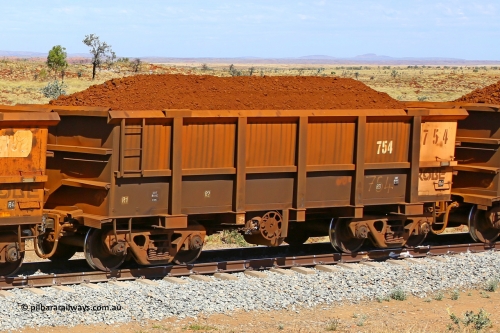0754 170729 0243
Robe River ore waggon 754, built by Centurion Industries WA, fixed coupler handbrake side loaded view at the 103 km, between Maitland Siding and the Fortescue River on the Deepdale line. July 29, 2017.
Keywords: 754;Centurion-Industries-WA;Robe-ore-waggon;