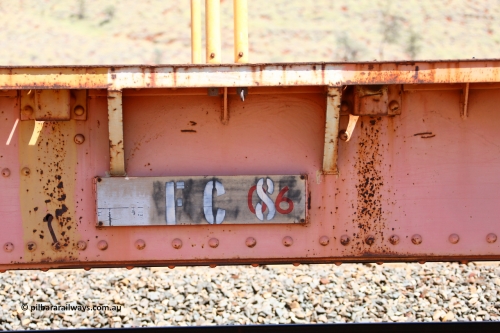 FC8 160306 1366
Robe River flat waggon FC 8, number board with Hamersley Iron and 06 visible. Greenpool March 6, 2016.
Keywords: FC8;Robe-flat-waggon;