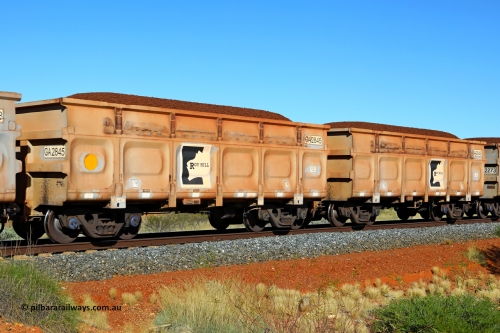 250501 0332
At the 88.448 km, just south of HPPL crossing loop on the Roy Hill line, loaded Roy Hill waggon pair GA 2845 - GA 2846, built in China by CSR Yangtze as an CCK138 model ore waggon. May 1, 2025.
Keywords: GA-type;GA2845-GA2846;CSR-Yangtze;CCK138;