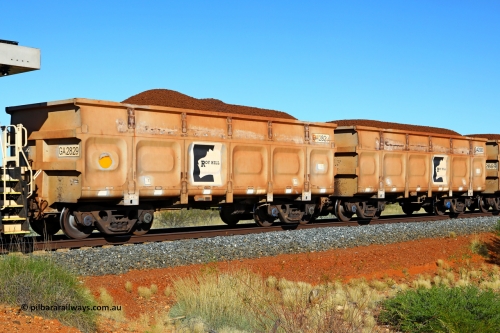 250501 0365
At the 88.448 km, just south of HPPL crossing loop on the Roy Hill line, loaded Roy Hill waggon pair GA 2829 - GA 2830, built in China by CSR Yangtze as an CCK138 model ore waggon. May 1, 2025.
Keywords: GA-type;GA2829-GA2830;CSR-Yangtze;CCK138;