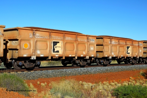 250501 0411
At the 88.448 km, just south of HPPL crossing loop on the Roy Hill line, loaded Roy Hill waggon pair GA 2843 - GA 2844, built in China by CSR Yangtze as an CCK138 model ore waggon. May 1, 2025.
Keywords: GA-type;GA2843-GA2844;CSR-Yangtze;CCK138;