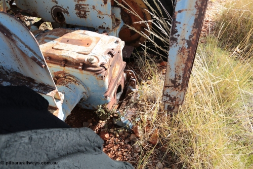 140517-4423
A Tutt Bryant rope operated Pacific A.C.E. Equipment Wheel Loader, Fordson powered?? The front end loader which lifts the bucket over the cab to feed the trammel, or dump into a truck, see an historical picture of this unit [url=http://slwa.wa.gov.au/wepon/mining/html/003547d.html]here at the Battye Library[/url] and an image of a similar unit on the [url=http://www.tuttbryant.com.au/verve/_resources/img-307150934-0003_large.jpg]manufacturer's website[/url]
