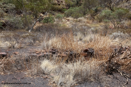 160101 9777
Wittenoom Gorge, Gorge Mine area, asbestos mining remains, building foundations and part of wall. [url=https://goo.gl/maps/iEL8Sgm4nXB2]Geodata[/url].

