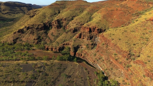 160102 DJI 0052
Wittenoom Gorge, view of Magazine Pool with tailings to the left. [url=https://goo.gl/maps/yQrfPBPKthkdhCHVA]Geodata[/url].
